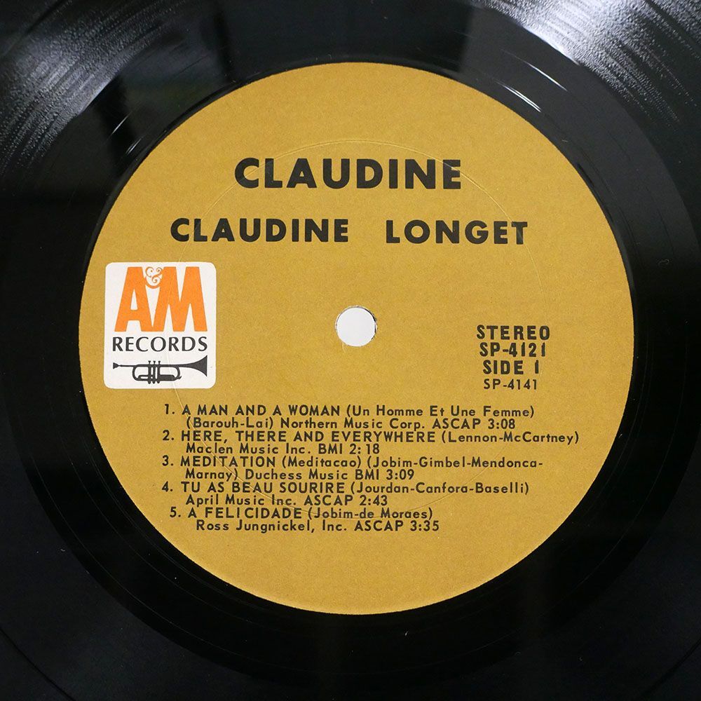 CLAUDINE LONGET/CLAUDINE/A&M SP4121 LPの画像2