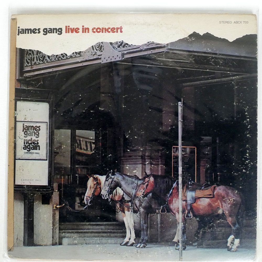米 ジャケ不良 JAMES GANG/LIVE IN CONCERT/ABC ABCX733 LPの画像1