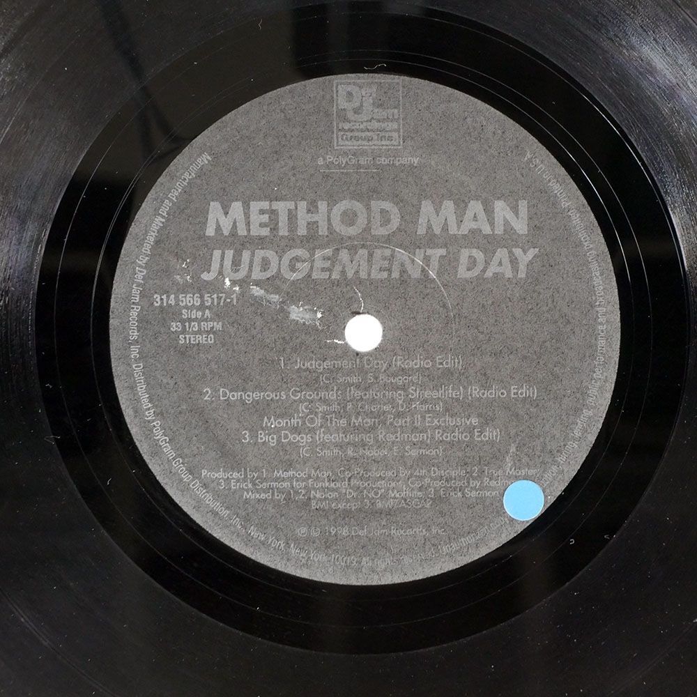 米 METHOD MAN/JUDGEMENT DAY/DEF JAM RECORDINGS 3145665171 12_画像2