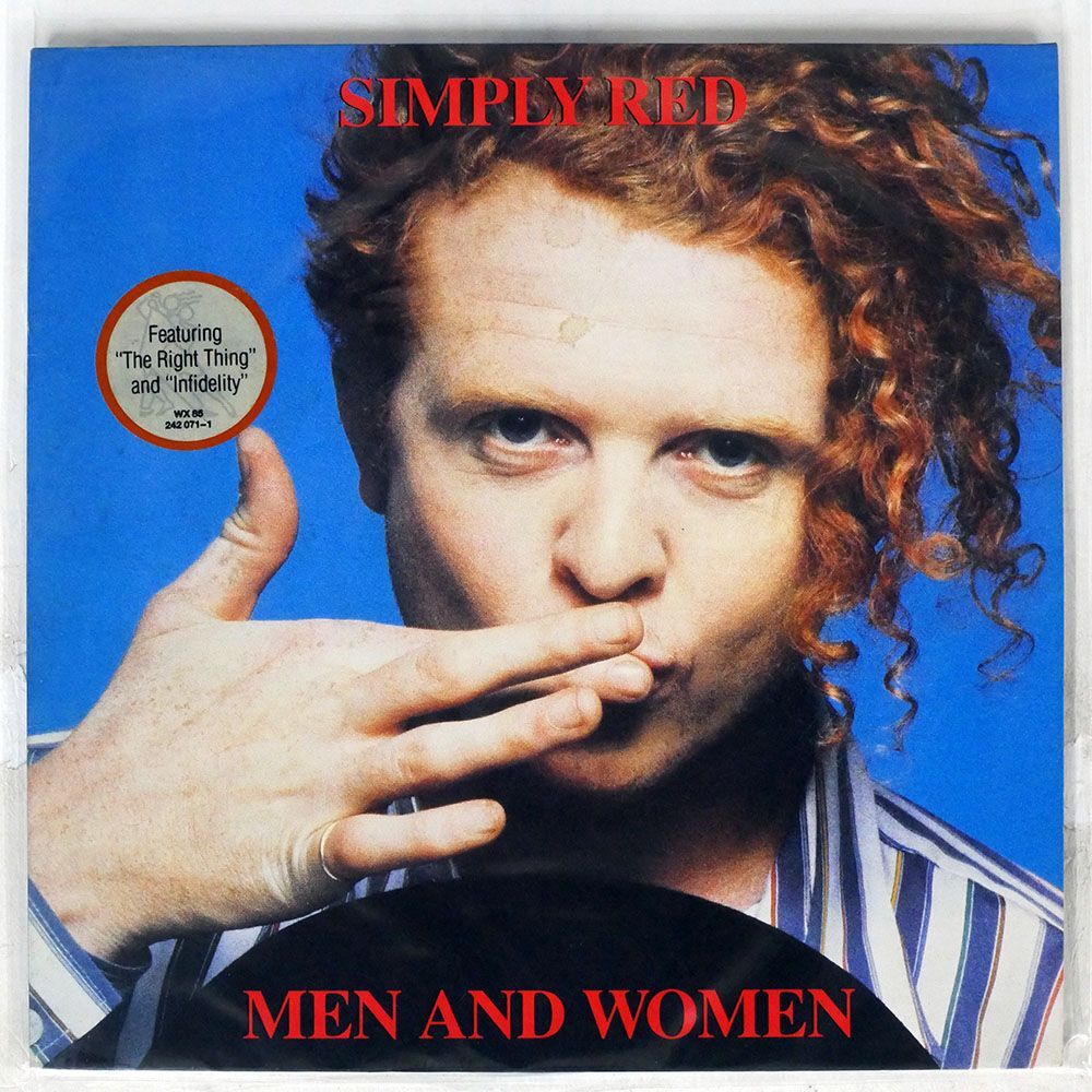 英 SIMPLY RED/MEN AND WOMEN/WEA WX85 LPの画像1