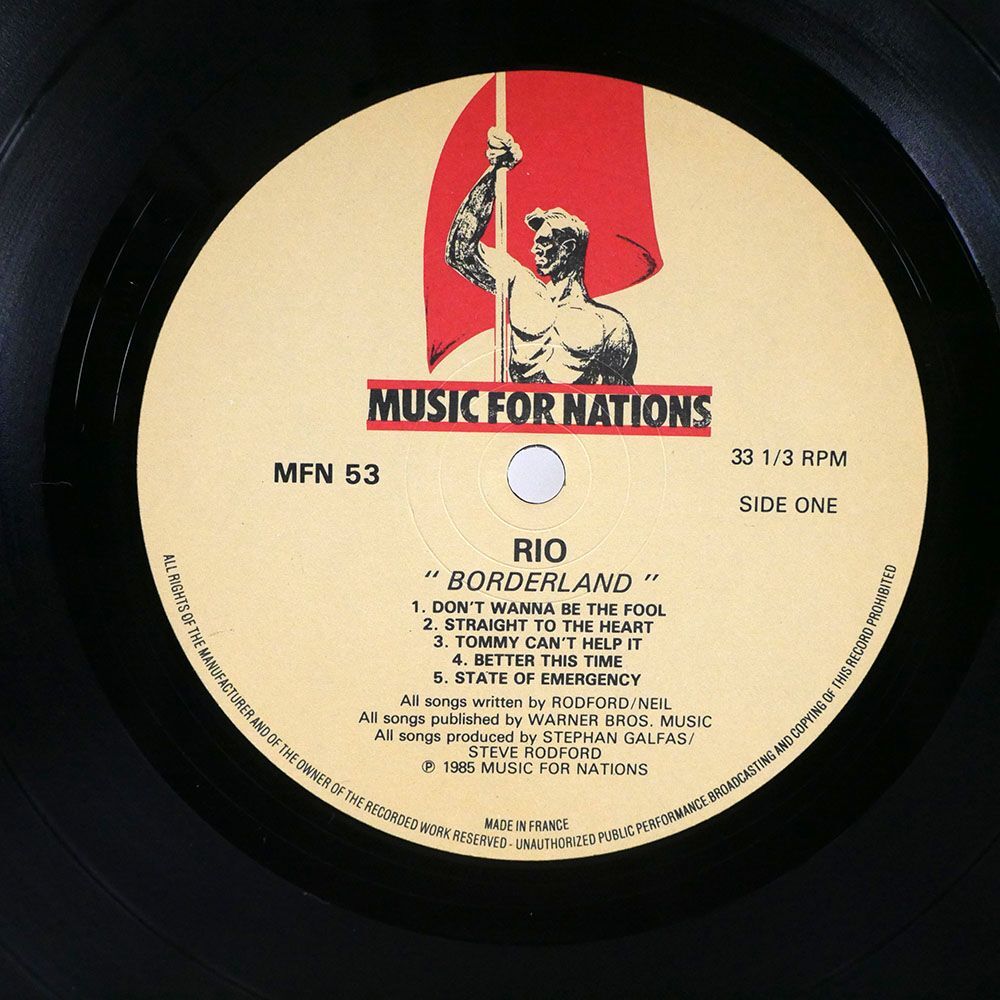 英 R.I.O./BORDERLAND/MUSIC FOR NATIONS MFN53 LP_画像2