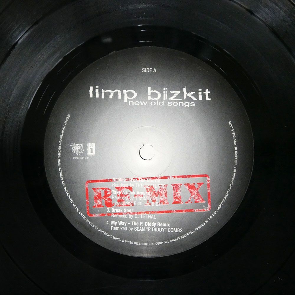 LIMP BIZKIT/NEW OLD SONGS/INTERSCOPE 06949319212 LPの画像2