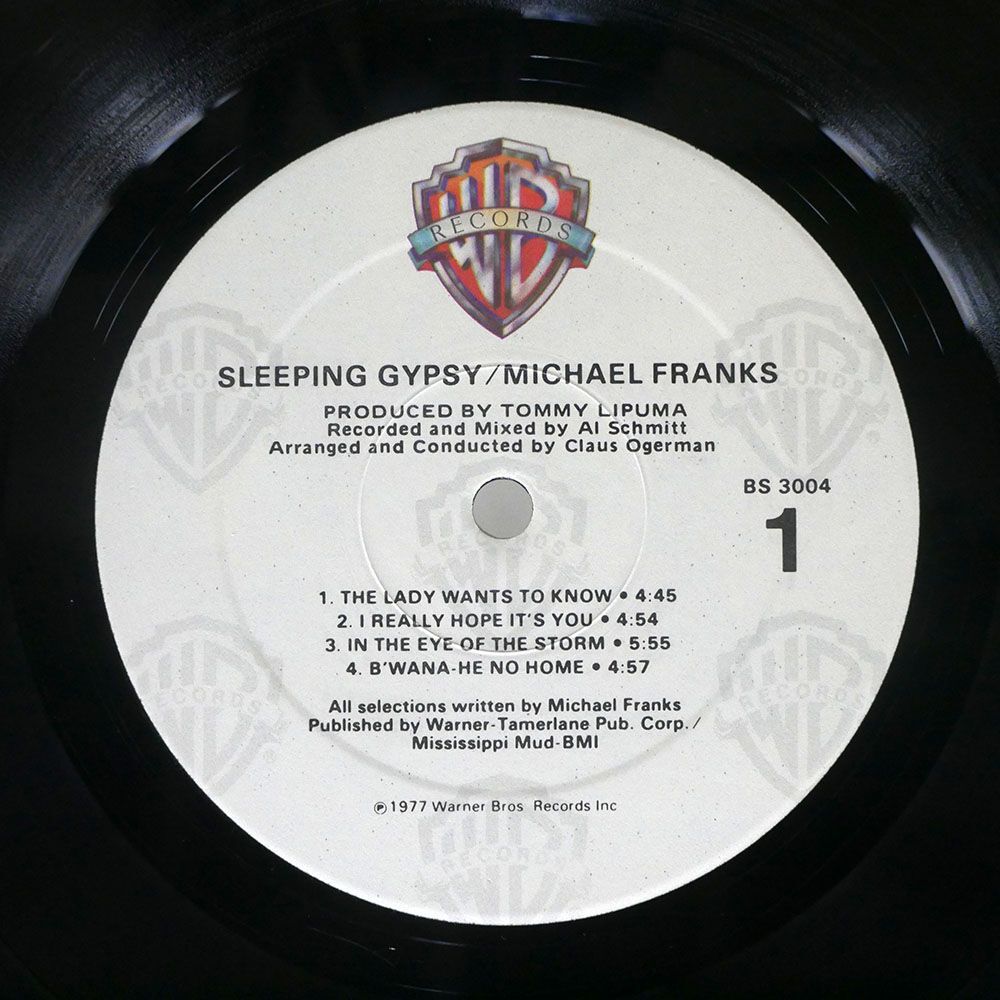 米 MICHAEL FRANKS/SLEEPING GYPSY/WARNER BROS. BS3004 LP_画像2