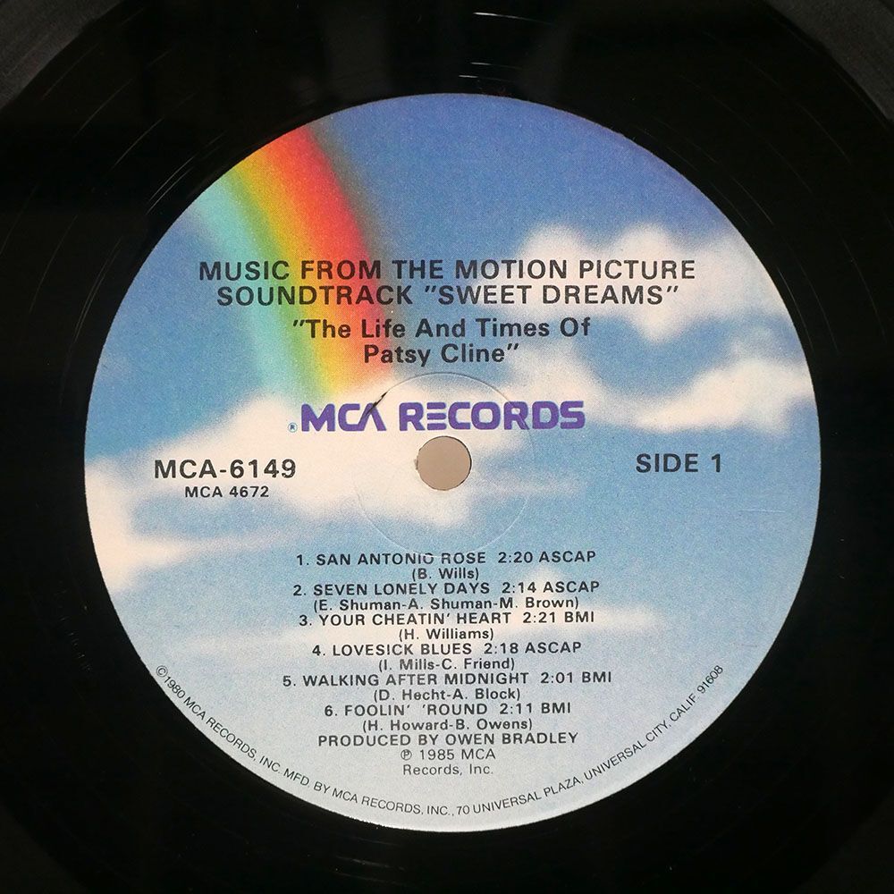 米 PATSY CLINE/SWEET DREAMS/MCA MCA6149 LPの画像2