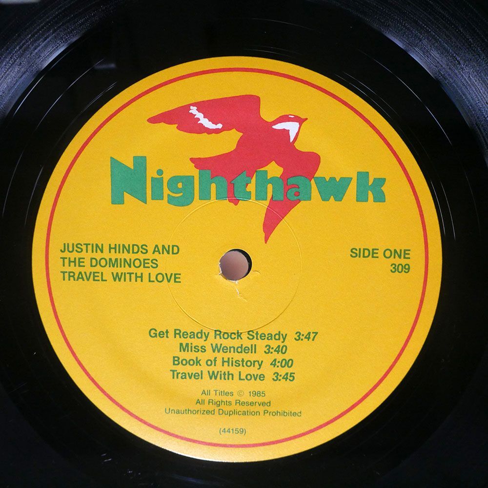 JUSTIN HINDS & THE DOMINOES/TRAVEL WITH LOVE/NIGHTHAWK 309 LP_画像2