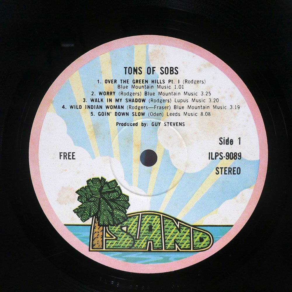 FREE/TONS OF SOBS/ISLAND RECORDS ILPS9089 LPの画像2