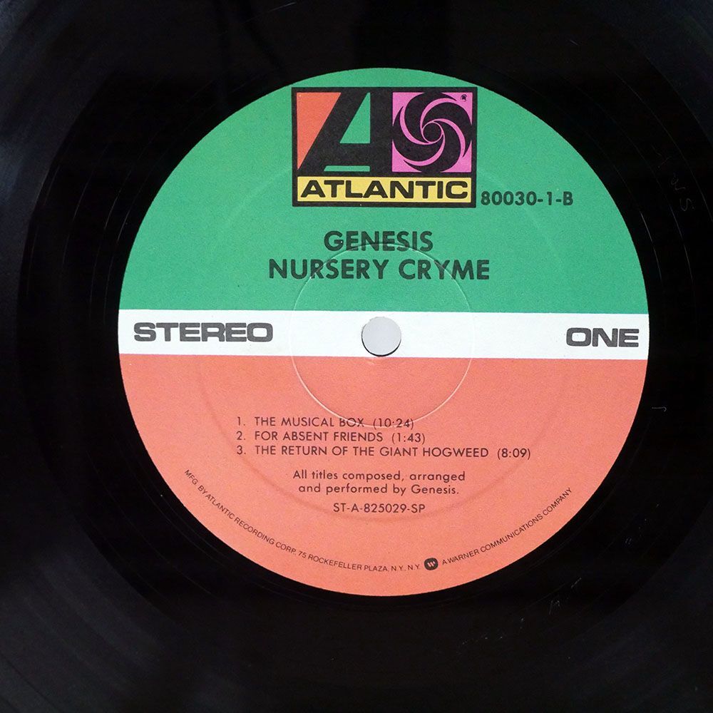米 GENESIS/NURSERY CRYME/ATLANTIC 800301B LPの画像2