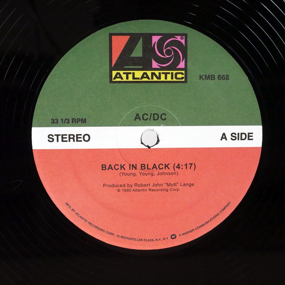 米 AC/DC/BACK IN BLACK / HELL’S BELLS/ATLANTIC KMB666 12の画像1