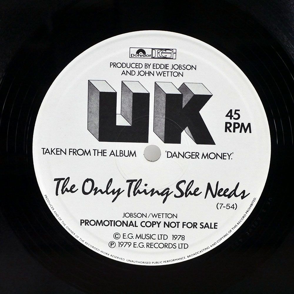 英 プロモ U.K./ONLY THING SHE NEEDS/POLYDOR UK1 12の画像3