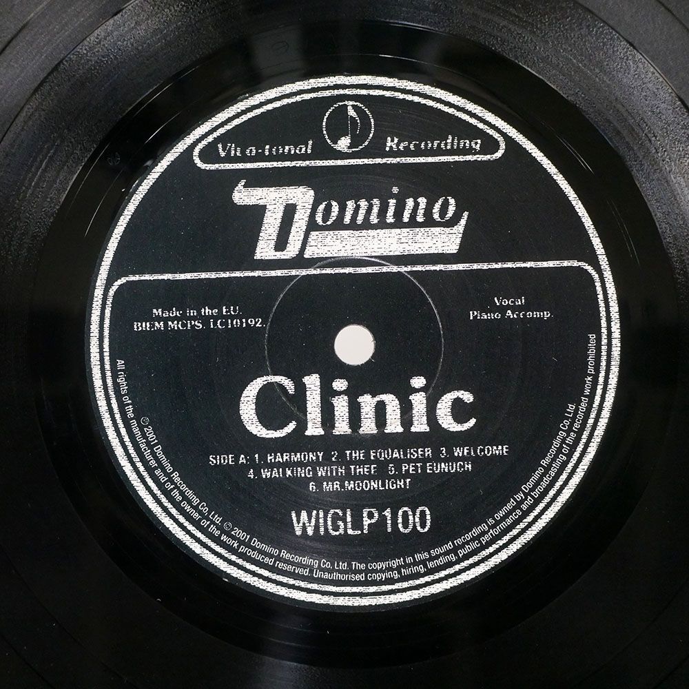 CLINIC/WALKING WITH THEE/DOMINO WIGLP100 LPの画像2