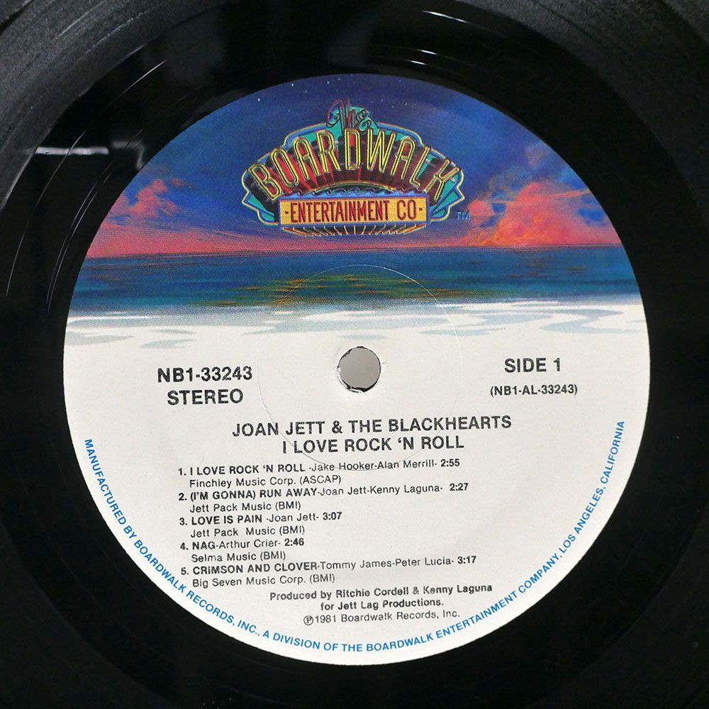 米 JOAN JETT & BLACKHEARTS/I LOVE ROCK ’N ROLL/BOARDWALK ENTERTAINMENT NB133243 LPの画像2