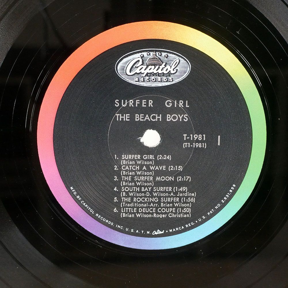 BEACH BOYS/SURFER GIRL/CAPITOL T1981 LPの画像3