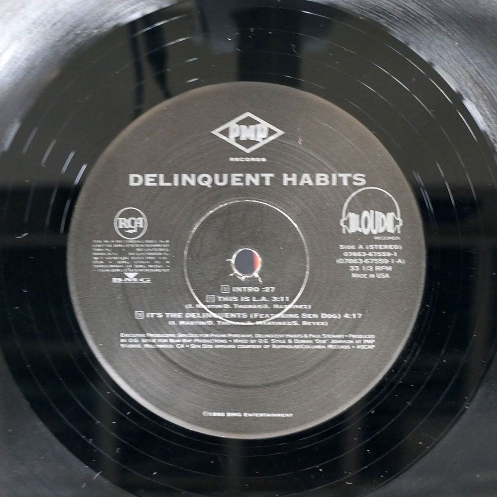 DELINQUENT HABITS/HERE COME THE HORNS/LOUD 07863675591 LPの画像2