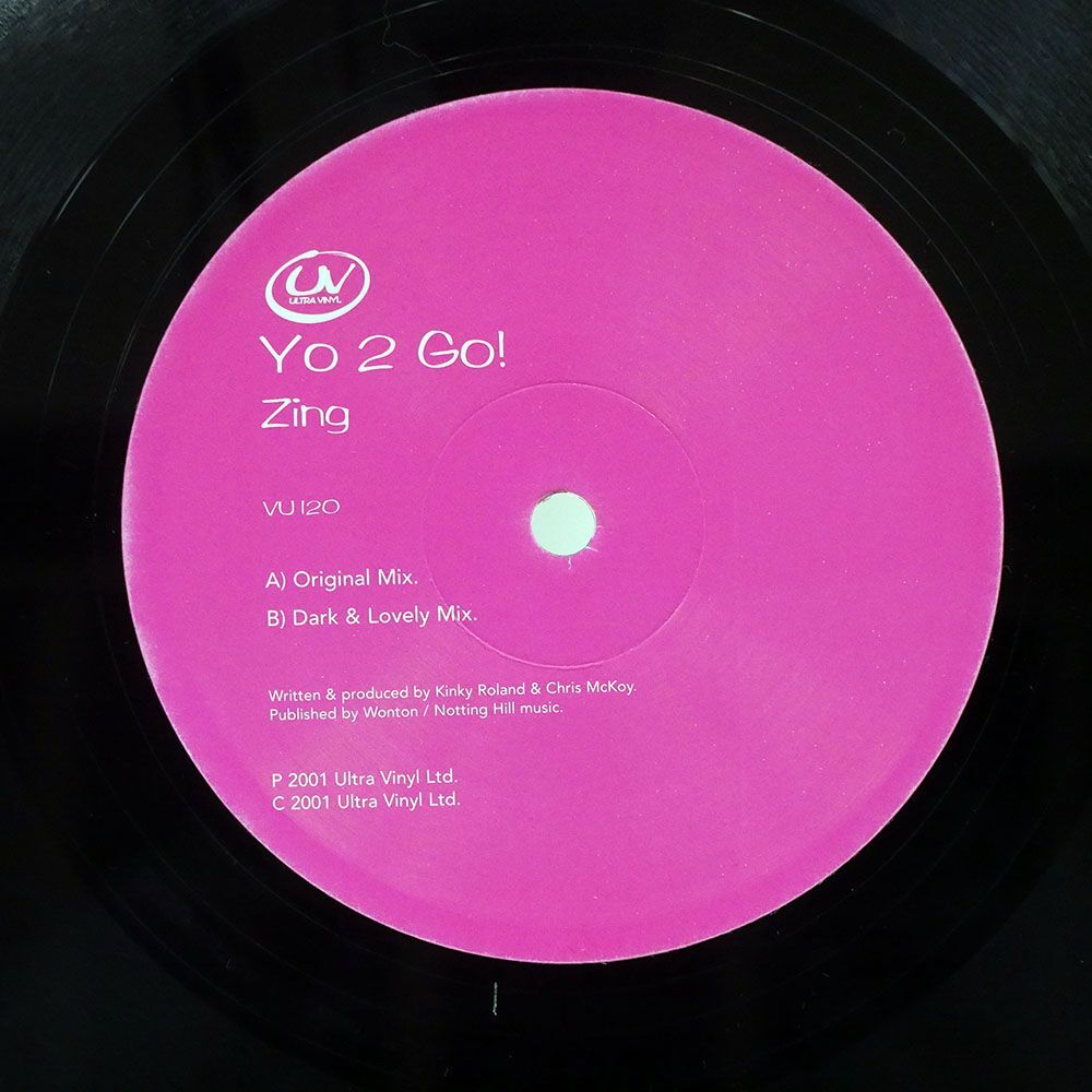 YO 2 GO/ZING !/ULTRA VINYL VU120 12_画像2