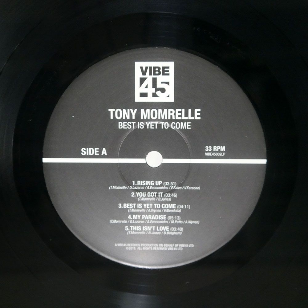 TONY MOMRELLE/BEST IS YET TO COME/VIBE45 LP_画像2