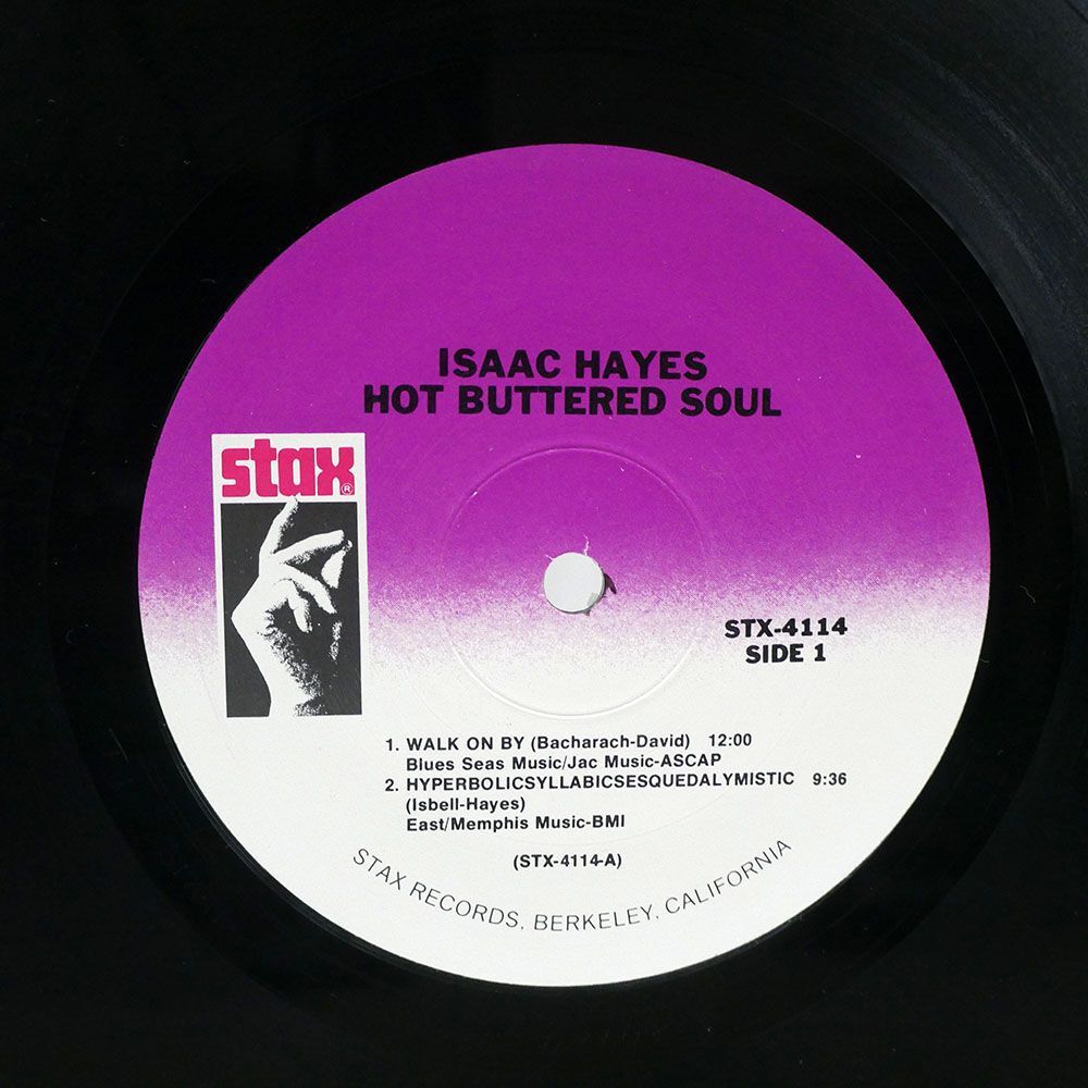 ISAAC HAYES/HOT BUTTERED SOUL/STAX STX-4114 LPの画像2