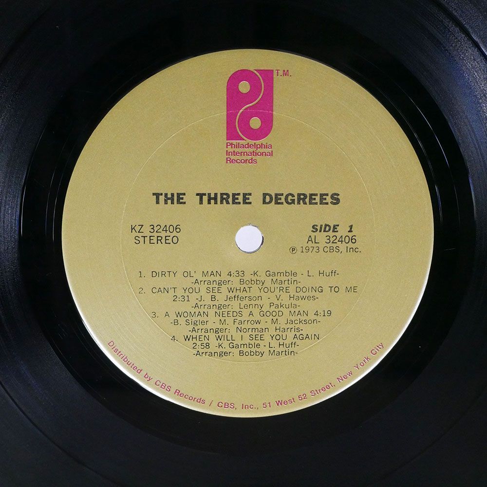 米 THREE DEGREES/SAME/PHILADELPHIA INTERNATIONAL KZ32406 LPの画像2