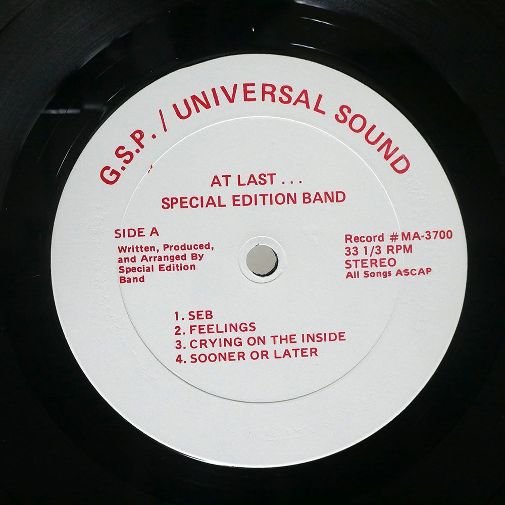 SPECIAL EDITION BAND/AT LAST/GSP / UNIVERSAL SOUND MA3700 LPの画像3