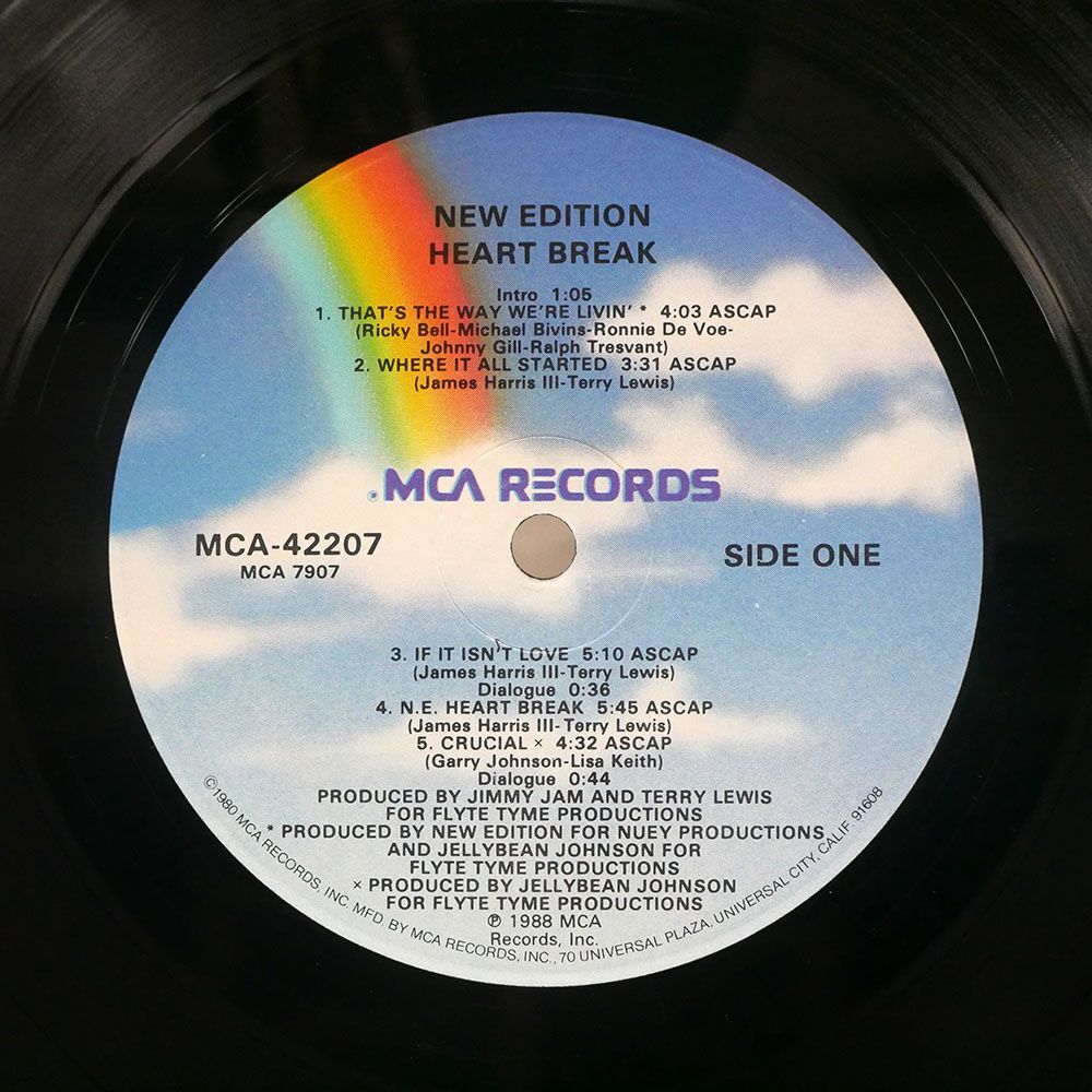 米 NEW EDITION/HEARTBREAK/MCA MCA42207 LP_画像2