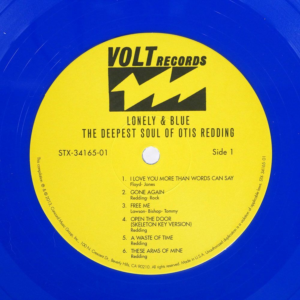 OTIS REDDING/LONELY & BLUE - THE DEEPEST SOUL OF/VOLT STX3416501 LP_画像2