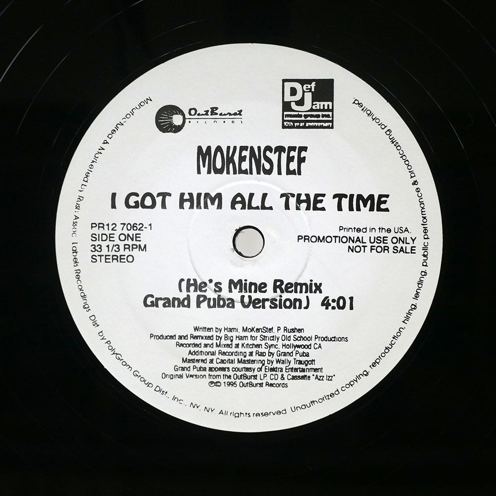 米 プロモ MOKENSTEF/I GOT HIM ALL THE TIME (HE’S MINE) REMIX/OUT-BURST PR1270621 12_画像1