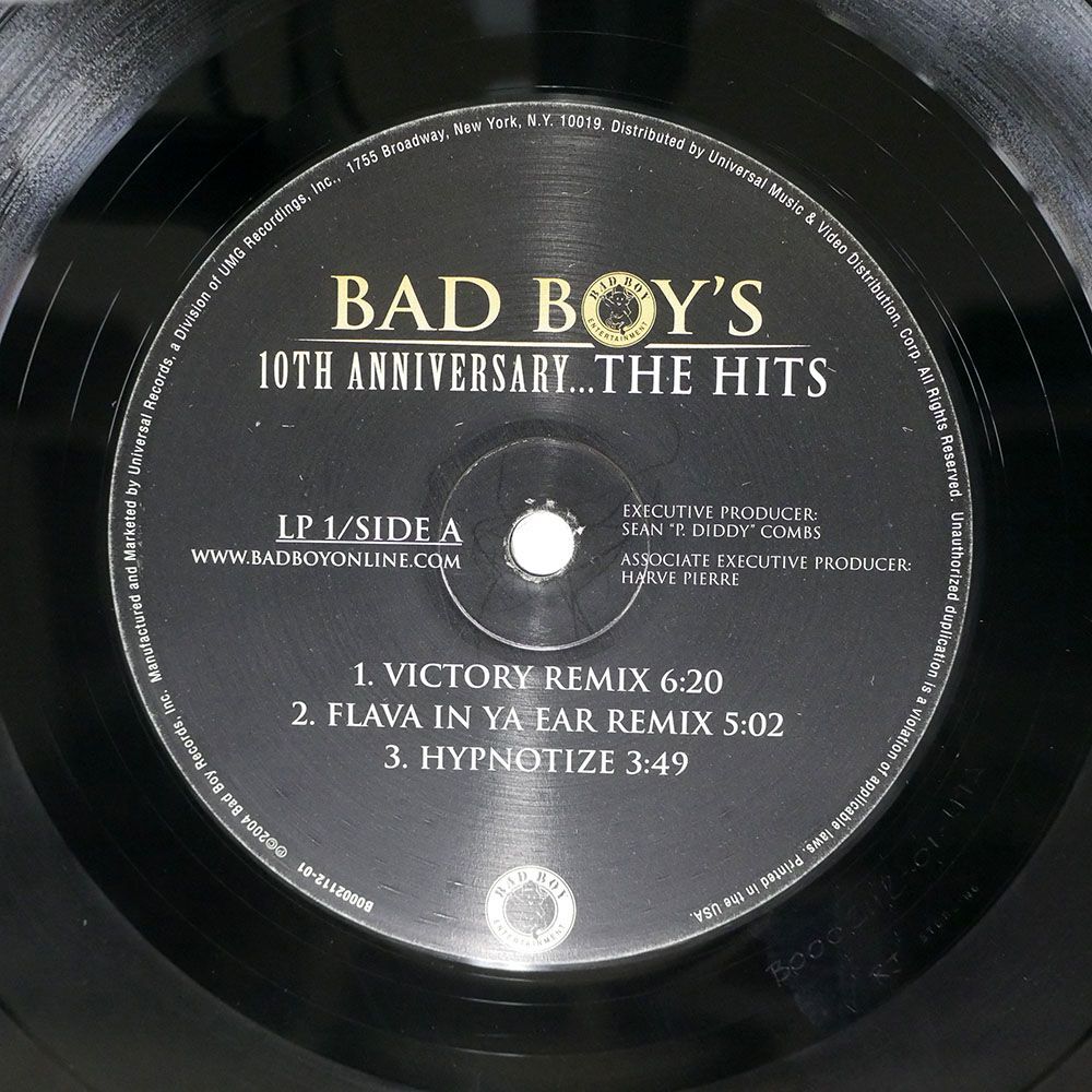 米 VA/BAD BOY’S 10TH ANNIVERSARY...THE HITS/BAD BOY ENTERTAINMENT BB000211201 LPの画像2