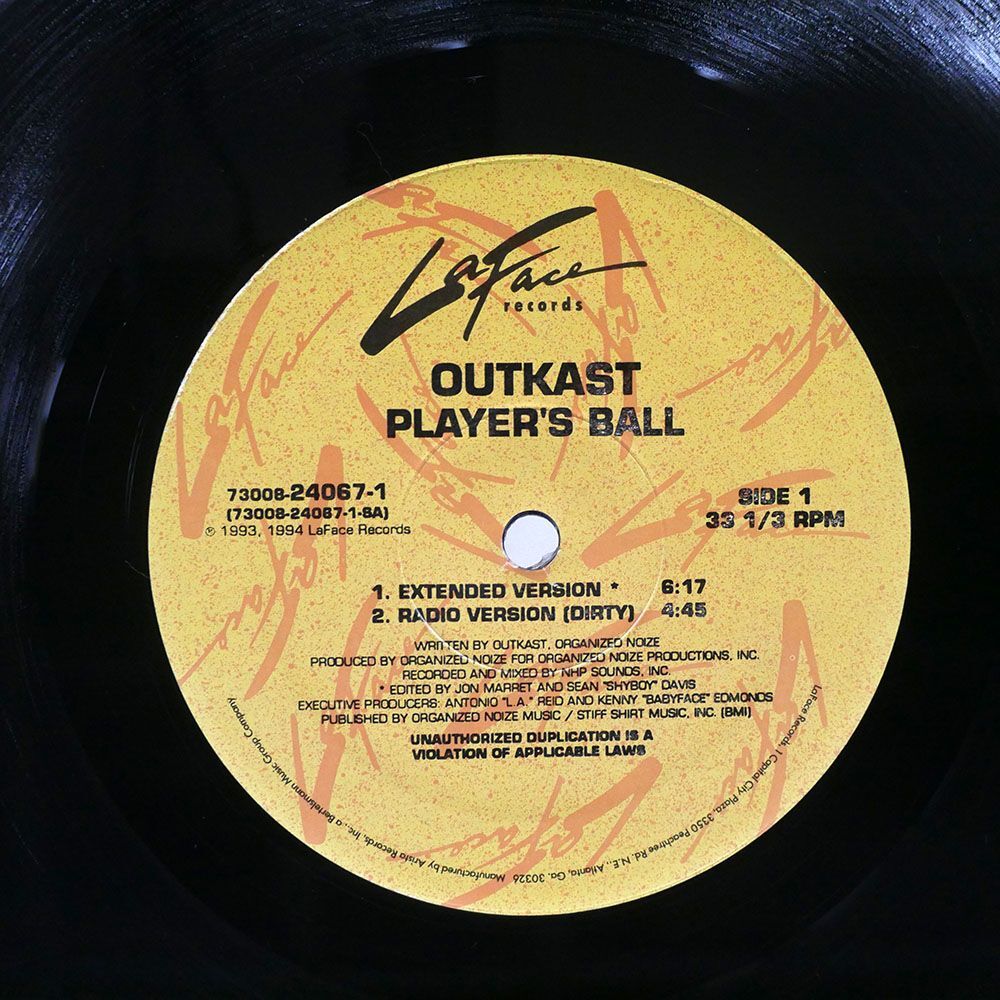 OUTKAST/PLAYER’S BALL/LAFACE RECORDS 73008-24067-1 12_画像2