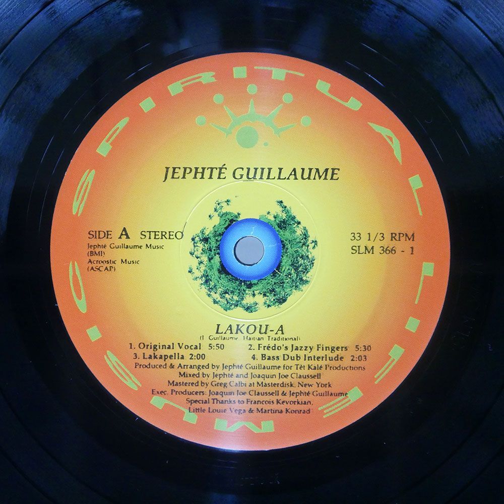 JEPHTE GUILLAUME/LAKOU-A/SPIRITUAL LIFE MUSIC SLM 366 - 1 12_画像1