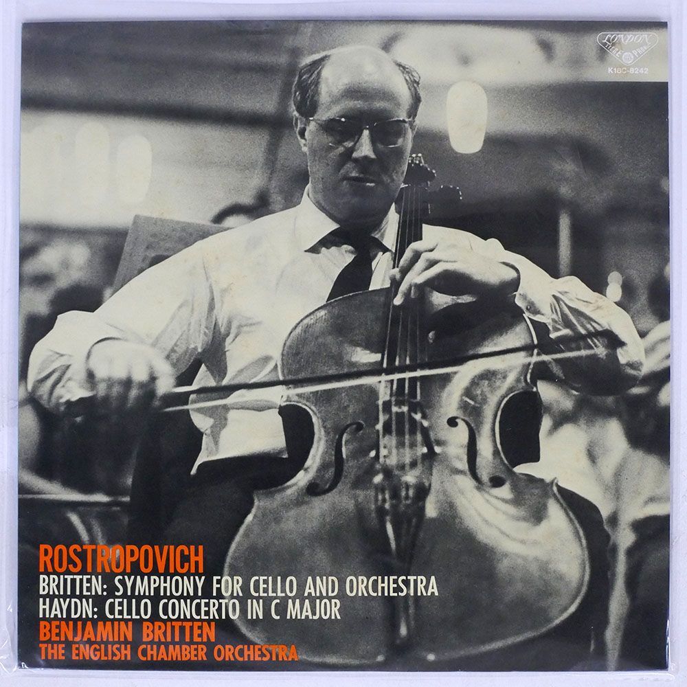 ムスティスラフ・ロストロポーヴィチ/ブリテン： チェロ交響曲 作品68/LONDON K18C8242 LPの画像1