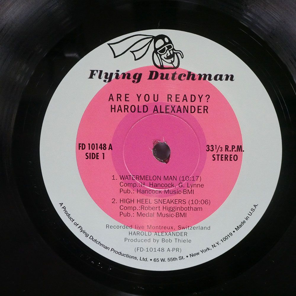 HAROLD ALEXANDER/ARE YOU READY !/FLYING DUTCHMAN FD10148 LPの画像2