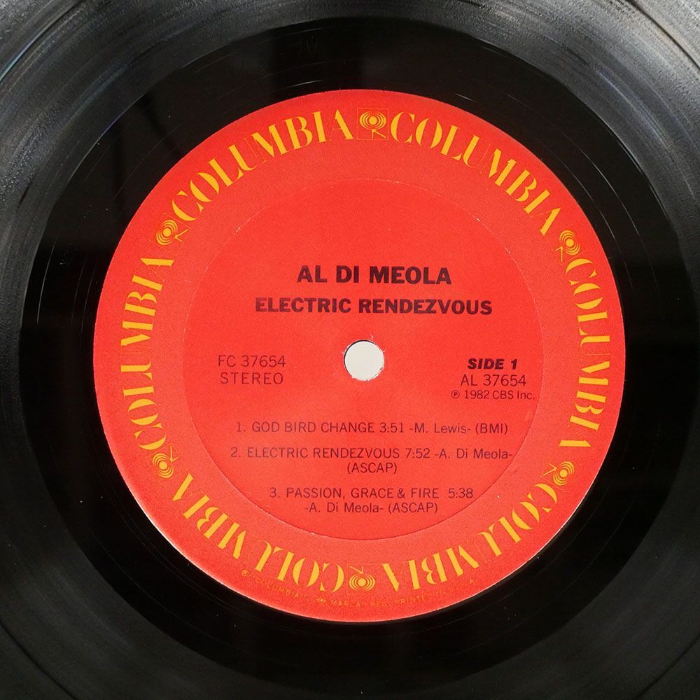 米 AL DI MEOLA/ELECTRIC RENDEZVOUS/COLUMBIA FC37654 LP_画像2