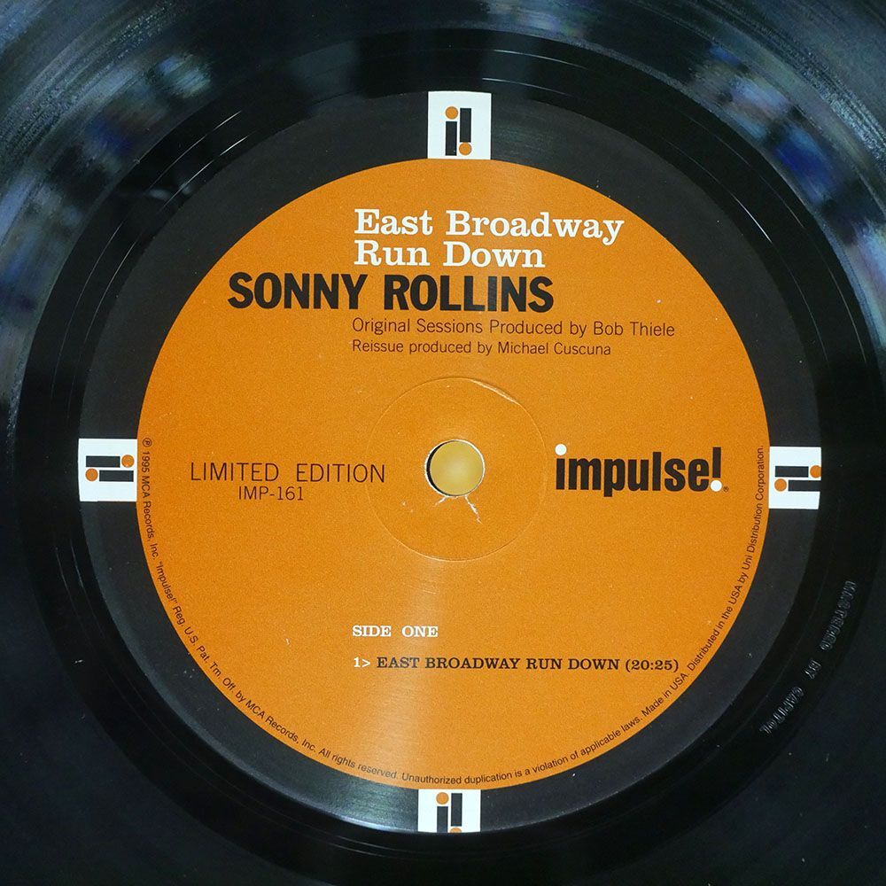 SONNY ROLLINS/EAST BROADWAY RUN DOWN/IMPULSE IMP161 LPの画像2