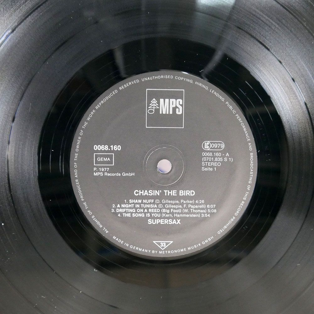 独 SUPER SAX/CHASIN’ THE BIRD/MPS RECORDS 68160 LPの画像2