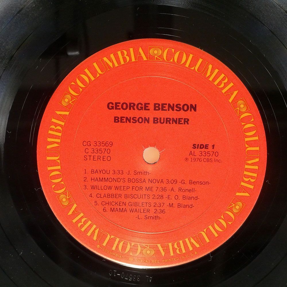 GEORGE BENSON/BENSON BURNER/COLUMBIA CG33569 LPの画像2