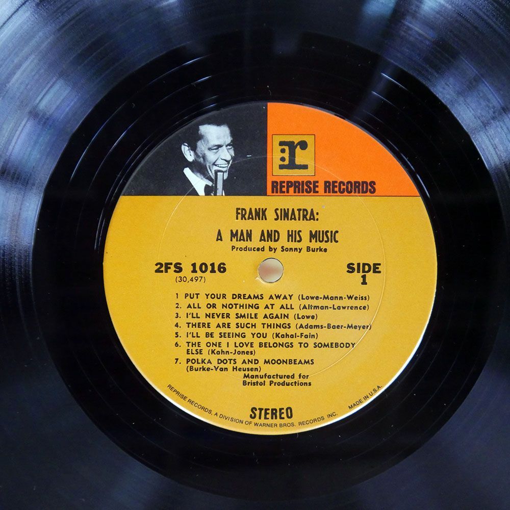 米 FRANK SINATRA/A MAN AND HIS MUSIC/REPRISE 2FS1016 LP_画像2