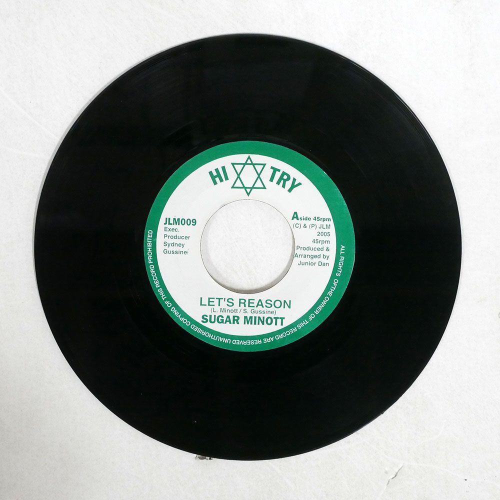 SUGAR MINOTT/LET’S REASON/HI-TRY JLM009 7 □の画像1