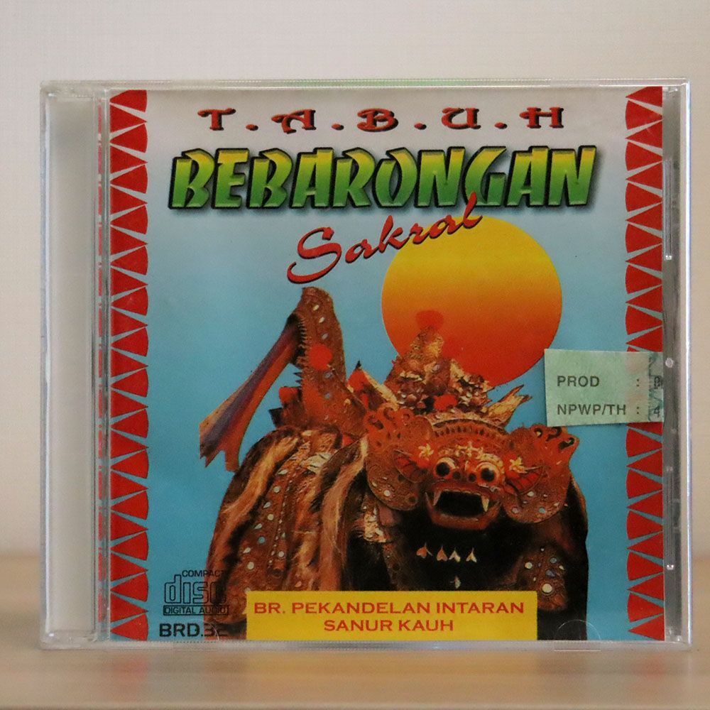 BEBARONGAN/T.A.B.U.H. SAKRAL/BALI RECORD BRD.32 CD □の画像1