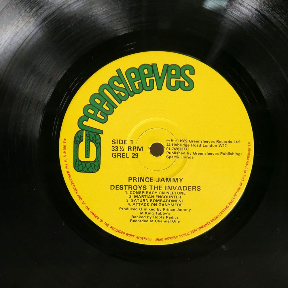 PRINCE JAMMY/DESTROYS THE INVADERS.../GREENSLEEVES GREL29 LP