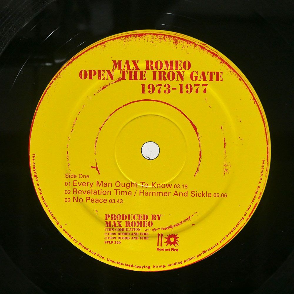 MAX ROMEO/OPEN THE IRON GATE 1973 - 77/SIMPLY VINYL SVLP250 LPの画像3