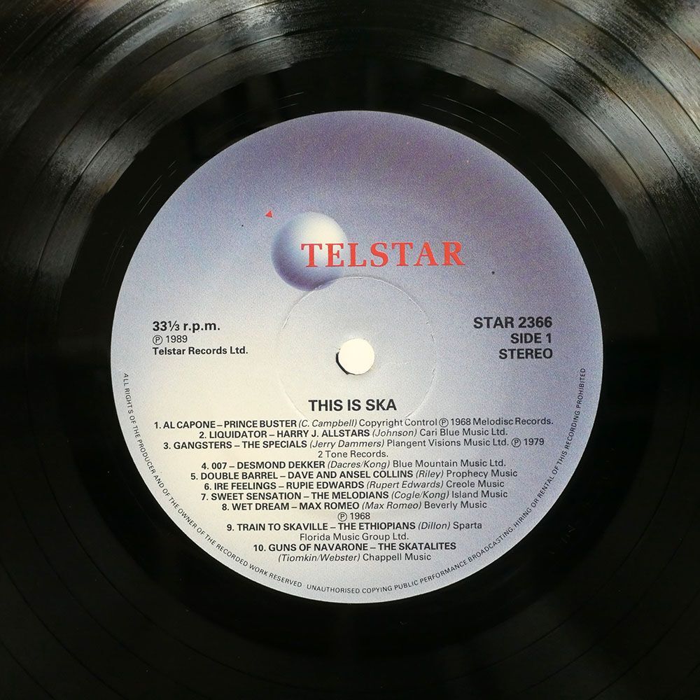 英 VA/THIS IS SKA/TELSTAR STAR2366 LPの画像2