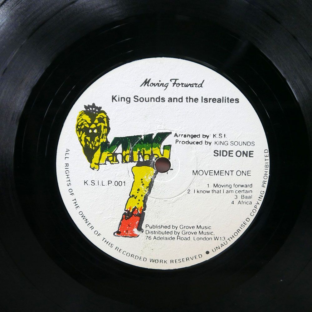 KING SOUNDS AND THE ISRAELITES/MOVING FORWARD/KING AND THE I KSILP001 LP_画像2