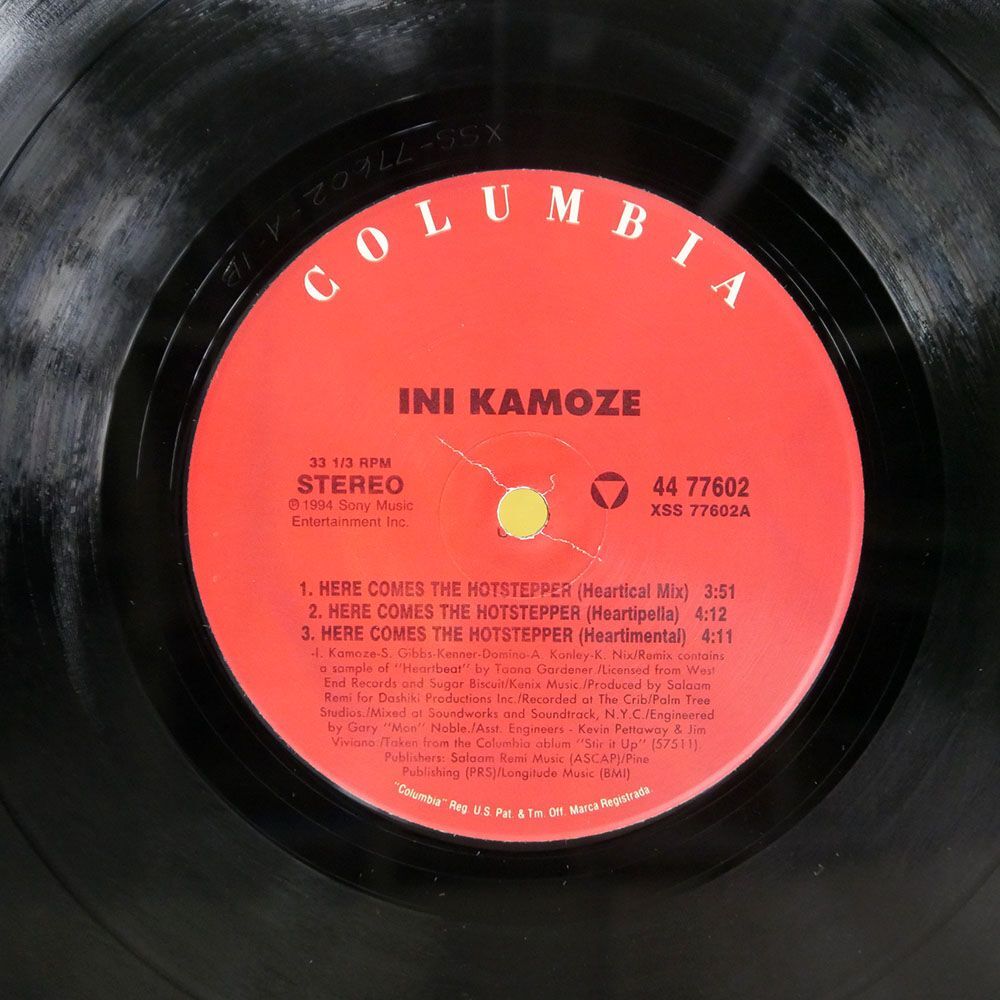 INI KAMOZE/HERE COMES THE HOTSTEPPER/COLUMBIA 4477602 12_画像2