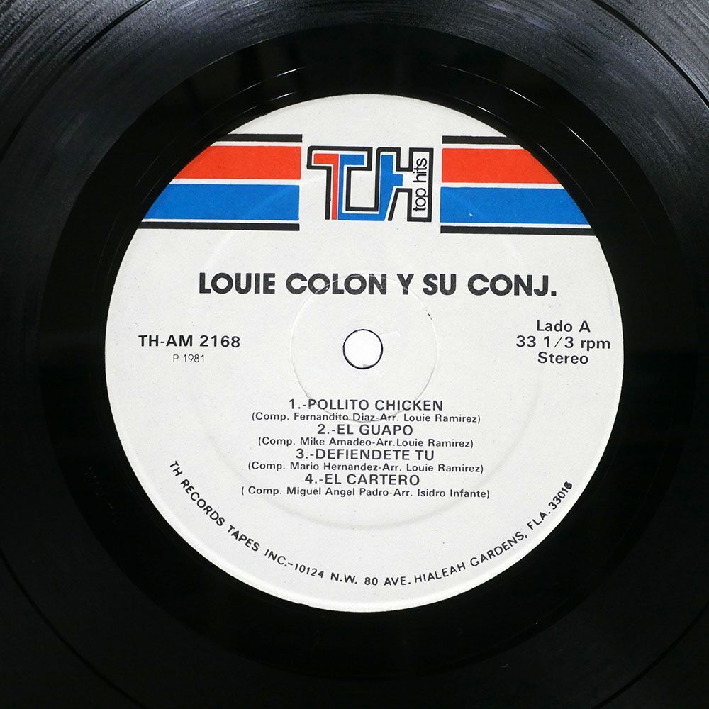 米 LOUIE COLON Y SU CONJUNTO/POLLITO = CHICKEN, LAPIZ = PENCIL/TOP HITS THAM2168 LPの画像2