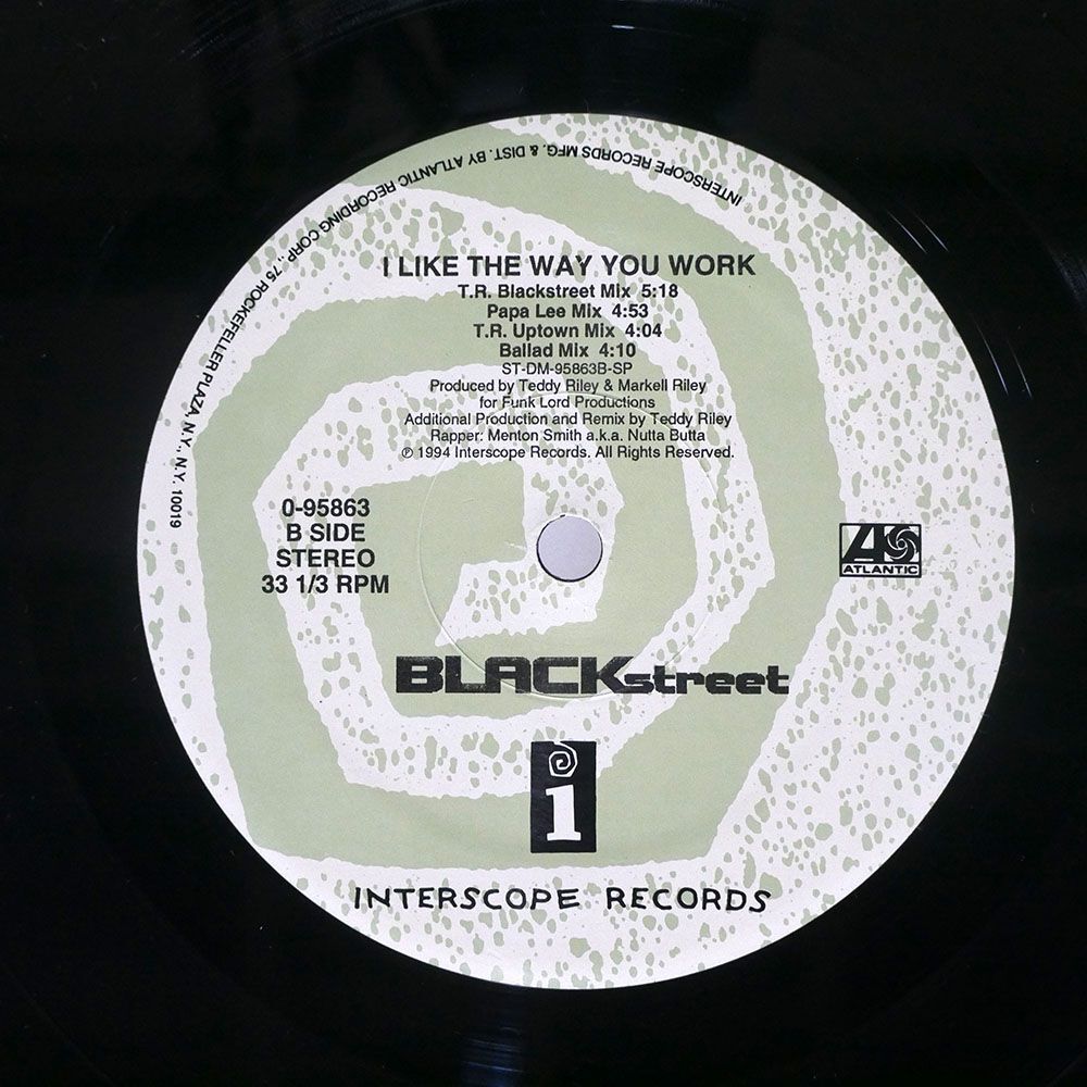 米 BLACKSTREET/BOOTI CALL I LIKE THE WAY YOU WORK/INTERSCOPE 958630 12の画像2