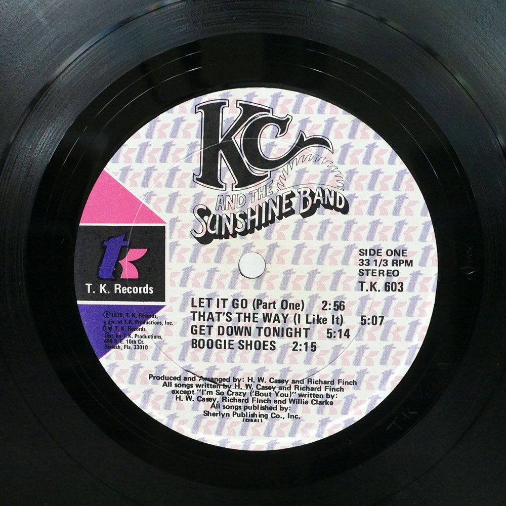 米 K.C. & THE SUNSHINE BAND/SAME/T.K. TK603 LPの画像2