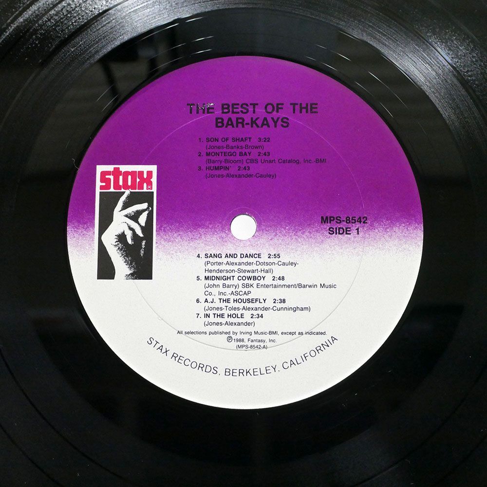 米 BAR KAYS/BEST OF/STAX MPS8542 LPの画像2