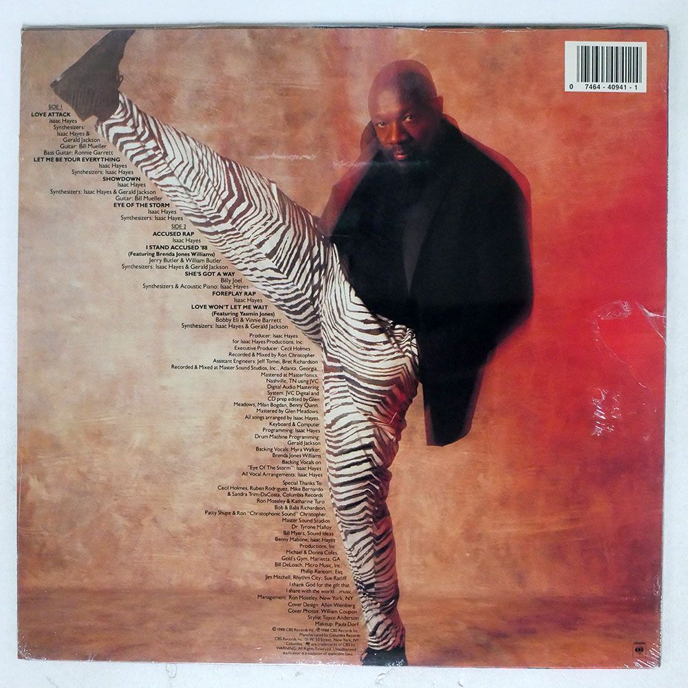 米 未開封 ISAAC HAYES/LOVE ATTACK/COLUMBIA FC40941 LP_画像2