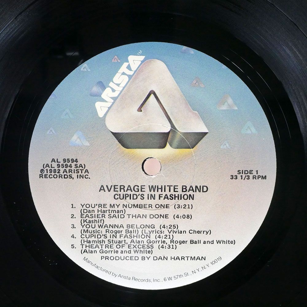 米 AVERAGE WHITE BAND/CUPID’S IN FASHION/ARISTA AL9594 LPの画像2