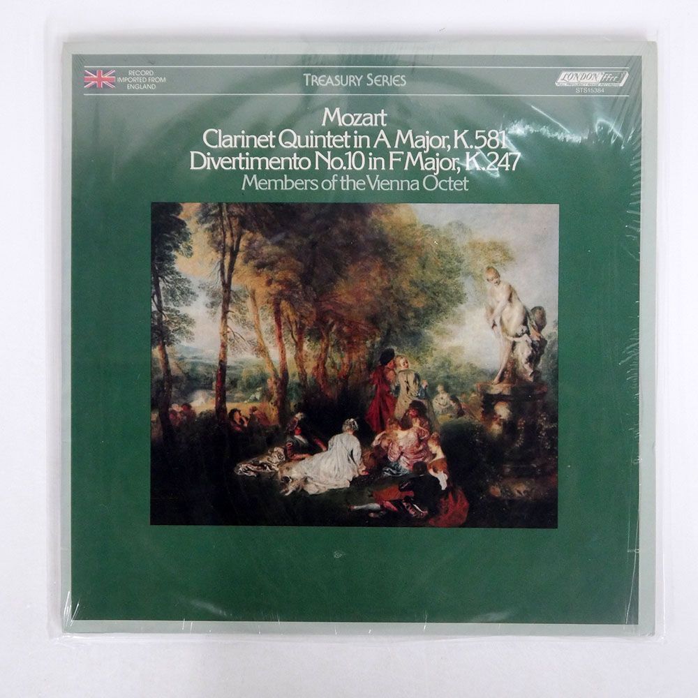 英 MEMBERS OF THE VIENNA OCTET/MOZART CLARINET QUINTET K. 581 DIVERTIMENTO IN F K. 247/LONDON STS15384 LPの画像1