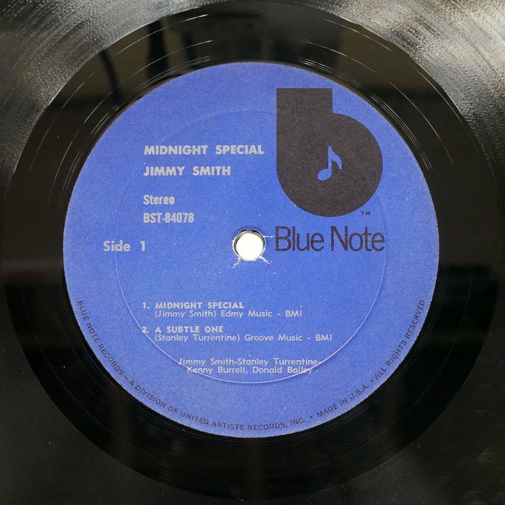 米 JIMMY SMITH/MIDNIGHT SPECIAL/BLUE NOTE BST84078 LPの画像2